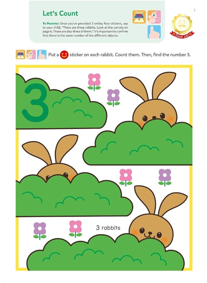 null - Play Smart Numbers Age 2+: Preschool Activity Workbook with Stickers for Toddler Ages 2, 3, 4: Learn Pre-Math Skills: Numbers, Counting, Tracing, Coloring, Shapes, and More (Full Color Pages) - Image 1