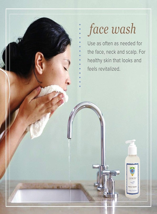 Lindi Skin Face Wash for Dry & Sensitive Skin - Gentle, Moisturizing Formula That Hydrates & Refreshes Your Body and Scalp - Reduce Facial Rashes, Redness, and Iitching (4 fl oz) - Image 4