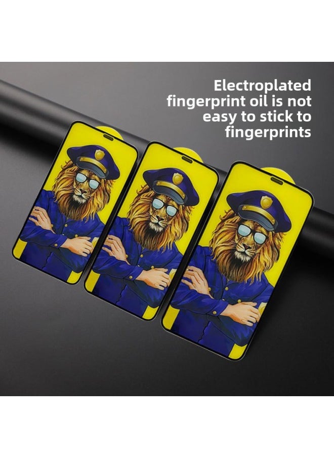 Generic - Applicable To Apple 16 Tempered Film IPhone15PRO Full Screen 13 Dustproof XR Anti-Fingerprint 16PROMAX Mobile Phone Film-Color:Silk Screen Full Screen  With Packaging-Size:iPhone 16e - Image 1