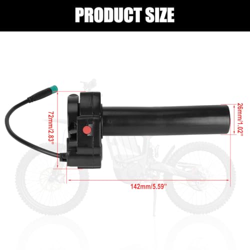 Cylemoto Throttle Handle Twist Grip for Talaria 5 Pin 5-Wire Interface for Talaria Sting MX3 MX4 MX5 Electric Dirt Bike Black - Image 2