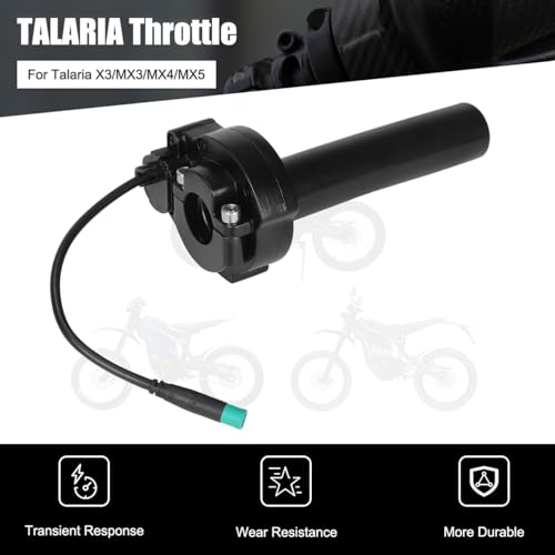 Cylemoto Throttle Handle Twist Grip for Talaria 5 Pin 5-Wire Interface for Talaria Sting MX3 MX4 MX5 Electric Dirt Bike Black - Image 3