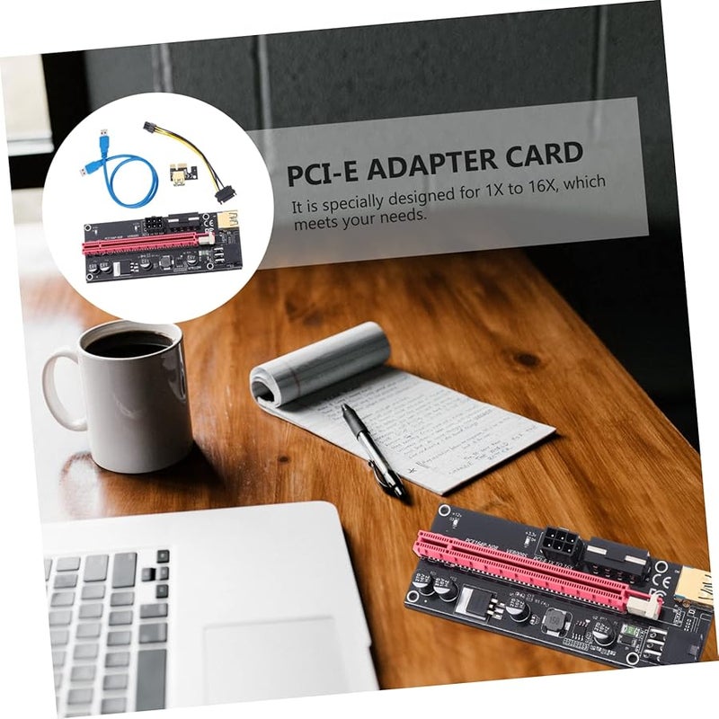 Merryhapy PCIe Riser Card Extension Cable Shielded Wire Stable Power Supply for Mining Gaming - Image 3