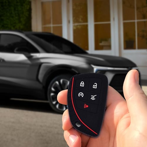 Autobase Silicone Key Fob Cover for 2022 2023 2024 2025 2026 Chevy Equinox Silverado 1500 GMC Sierra 1500 | 2024 2025 2026 Silverado Sierra 2500HD 3500HD | 2-Pack in Black - Image 4