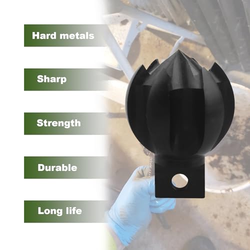 Aulpq Drain Cleaner Cutter Heads 2CG 2" Clog Chopper Multi Function Cuttin Tool, Black - Image 3
