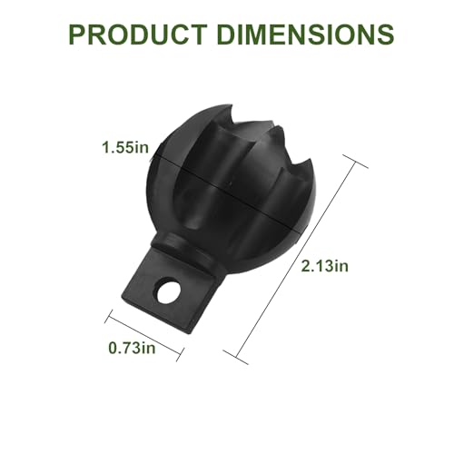 Aulpq Drain Cleaner Cutter Heads 2CG 2" Clog Chopper Multi Function Cuttin Tool, Black - Image 2