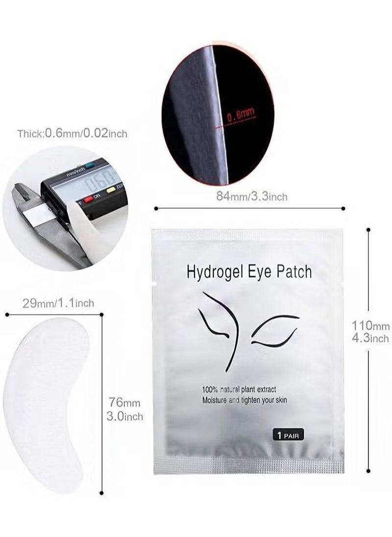 Realfrog 50 Pairs Under Eye Pads, Eyelash Extension 100% Natural Hydrogel Patch Lash Gel Pad for Extensions supplies, Beauty Makeup Mask Kit ,Under Eye Gel Pad  - Image 5