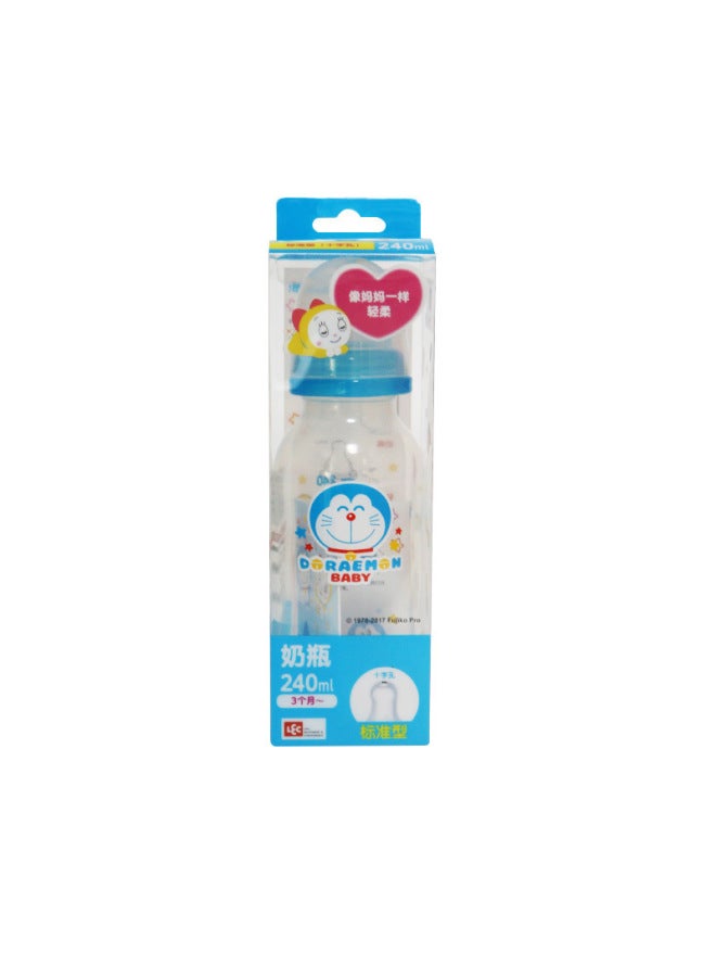 Doraemon Cartoon Feeding Bottle Nipple Pp Anti-flatulence Drop-resistant High Temperature Resistant Big Baby Feeding Bottle Anti-choke Feeding Bottle Drop-resistant