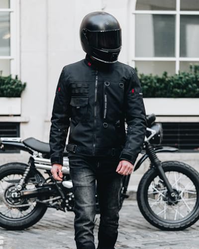 RIDEIRON Motorcycle Jacket, CE Certified, Windproof Riding Protective Gear, All Season Jacket with Removable Liner XL - Image 2