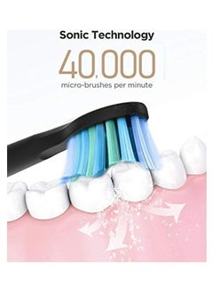Fairywill Portable Cordless Water Flosser & Electric Toothbrush Combo Black  - Image 4