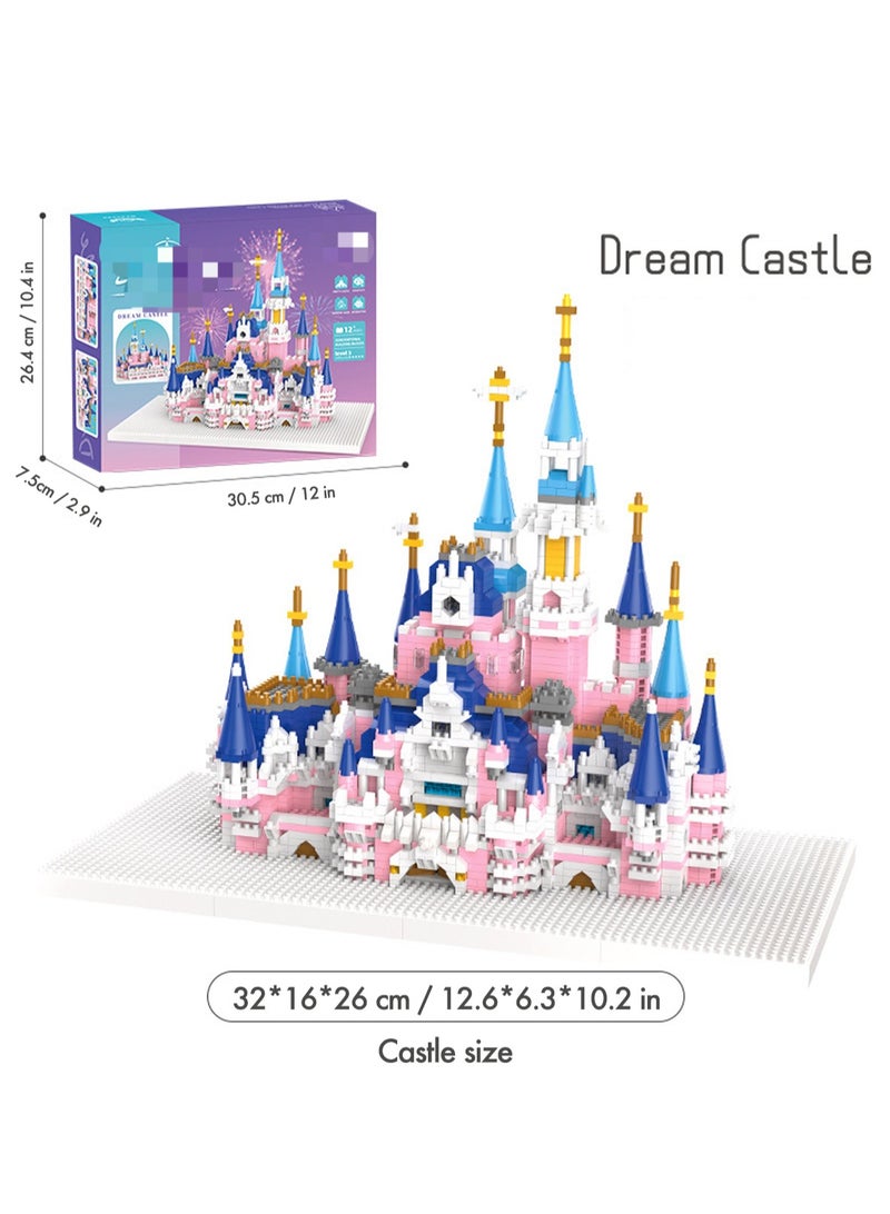 GGOOT 3008PCS Mini Building Blocks，toy bricks、children's building blocks， Magic Castle Blocks,Build - able Castle Playset ，Creative Ideal Dream Palace Architecture Set, Kids Castle Building Toys Birthday Gifts，Collectible Castle Model Blocks - Image 2