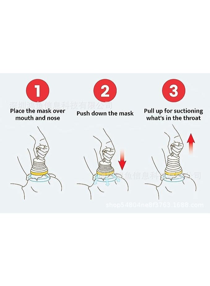 general Yellow Travel Kit - Choking Rescue Device, Portable Suction Rescue Device First Aid Kit for Kids and Adults, Portable Airway Suction Device | Anti Choking Device for Children and Adults - Image 3