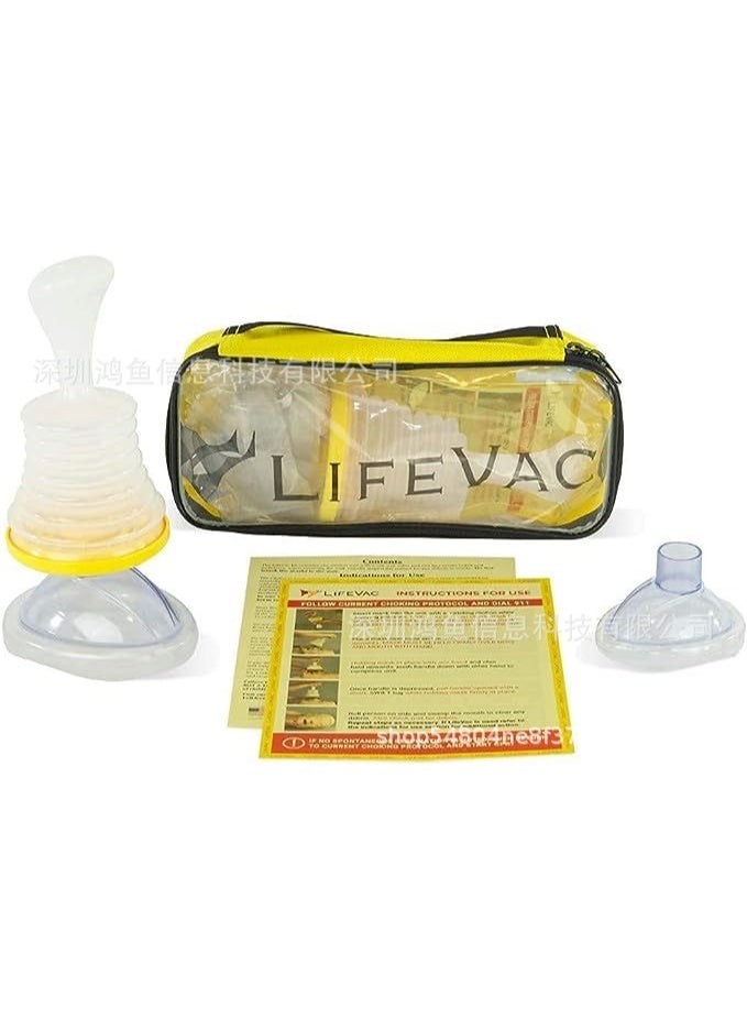 general Yellow Travel Kit - Choking Rescue Device, Portable Suction Rescue Device First Aid Kit for Kids and Adults, Portable Airway Suction Device | Anti Choking Device for Children and Adults - Image 1