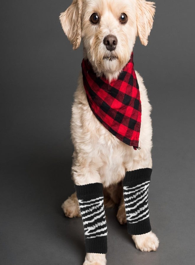 Sosoport Pet Legging Cover - Washable Dog Socks for Small Dogs Breathable Cotton Leg Warmers Adorable Patterns Comfortable Paw Protectors - Image 3
