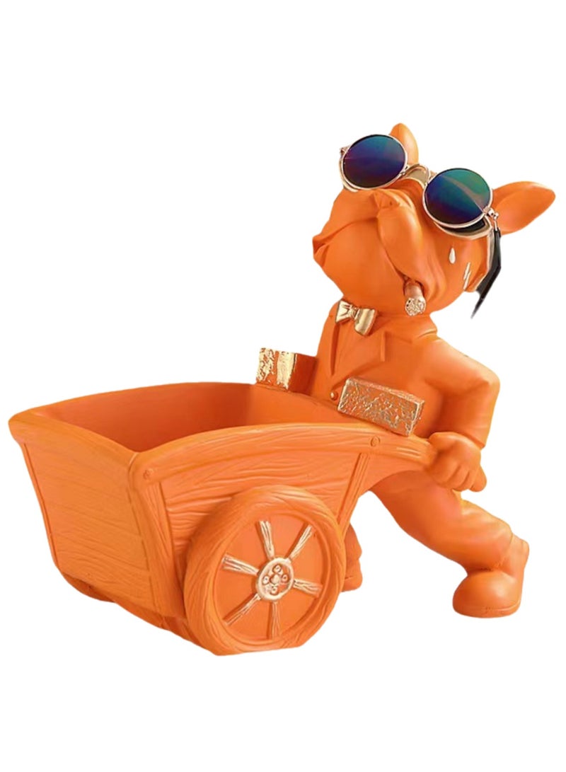 Light Luxury Entrance Key Storage Box Ornaments High-end French Bulldog Decorations - Image 1