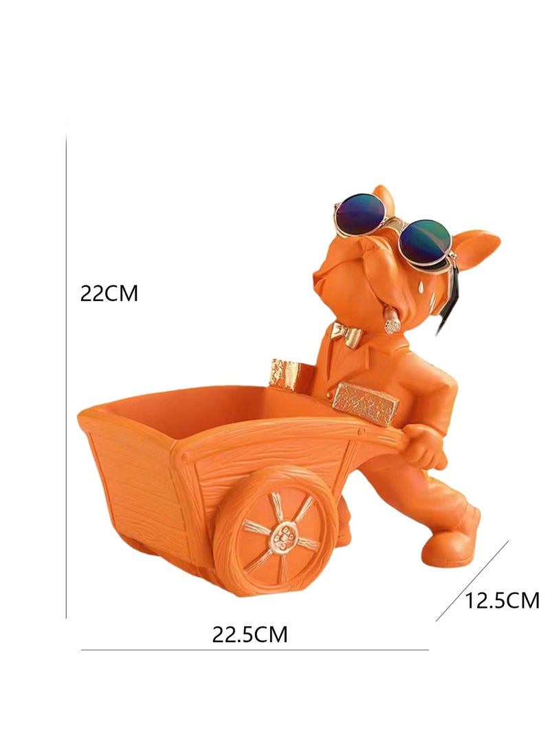 Light Luxury Entrance Key Storage Box Ornaments High-end French Bulldog Decorations - Image 2