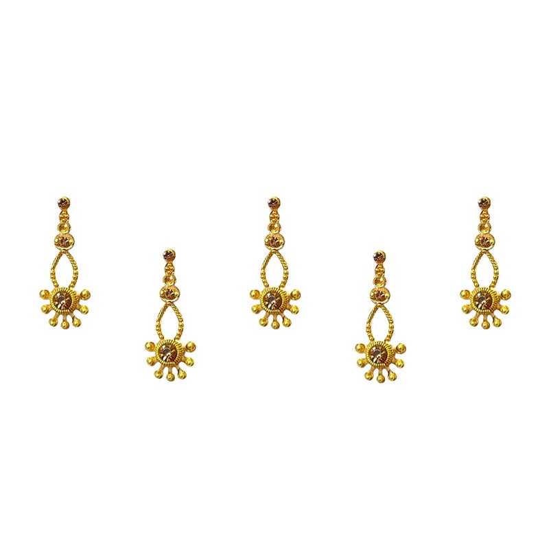 Comet Busters Long Golden Wedding Bindis (BIN1172)(25mm) - Image 5