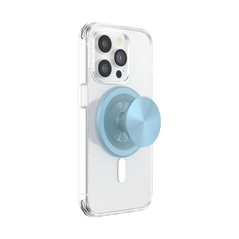 POPSOCKETS قبضة هاتف بوب سوكيتس لمغناطيس ماغسيف، حامل مغناطيسي، قاعدة هاتف - أزرق سigh - Image 1