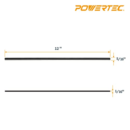POWERTEC 12 Inch Planer Blades for Makita 2012, 2012NB Planer, Replacement for 793346-8 Planer Knives, Set of 2 (12832) - Image 4