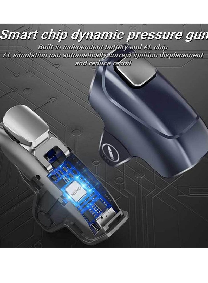 Beauenty Mobile Game Controller Detachable Auto High Frequency Click Mobile Gaming Trigger Fan Cooler,Pubg Gaming Joystick Trigger Gamepad Cooler with Rgb Light - Image 3