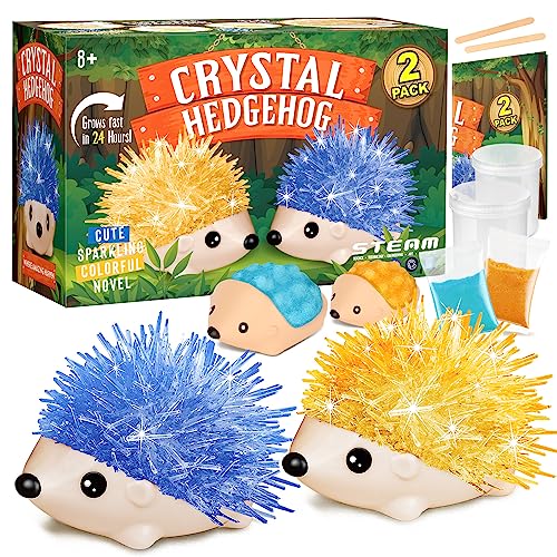 XX Crystal Growing Kit  2 Vibrant Colored Hedgehog to Grow  Science Kits for Kids Age 68 Great Gifts Toys for Boys  Girls 812 STEM Projects for Kids - Image 1