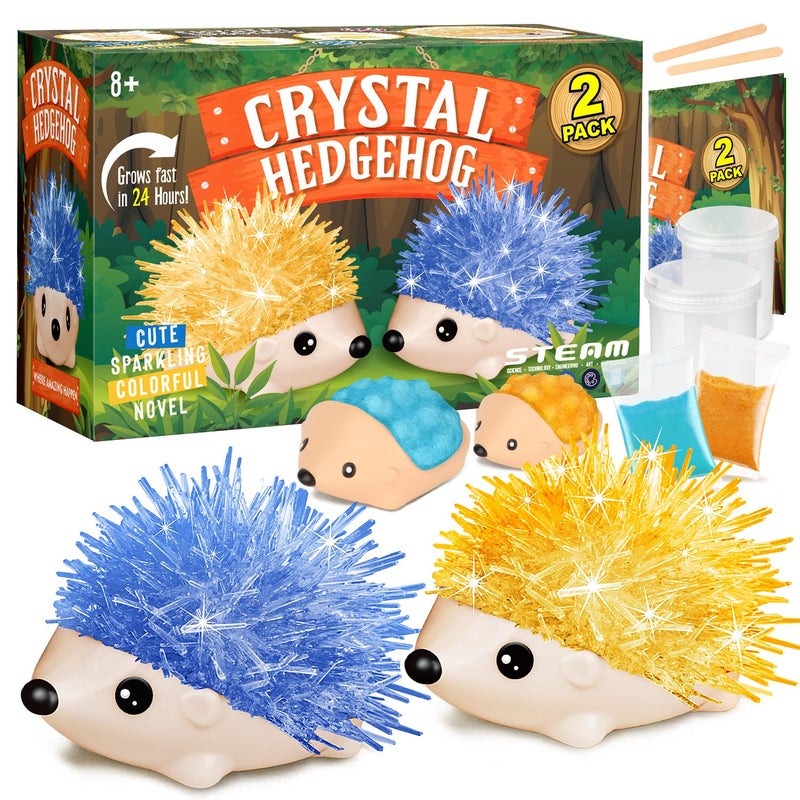 XX Crystal Growing Kit  2 Vibrant Colored Hedgehog to Grow  Science Kits for Kids Age 68 Great Gifts Toys for Boys  Girls 812 STEM Projects for Kids - Image 2