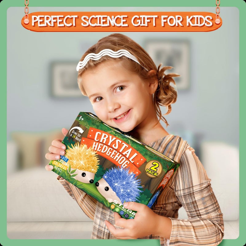 XX Crystal Growing Kit  2 Vibrant Colored Hedgehog to Grow  Science Kits for Kids Age 68 Great Gifts Toys for Boys  Girls 812 STEM Projects for Kids - Image 3