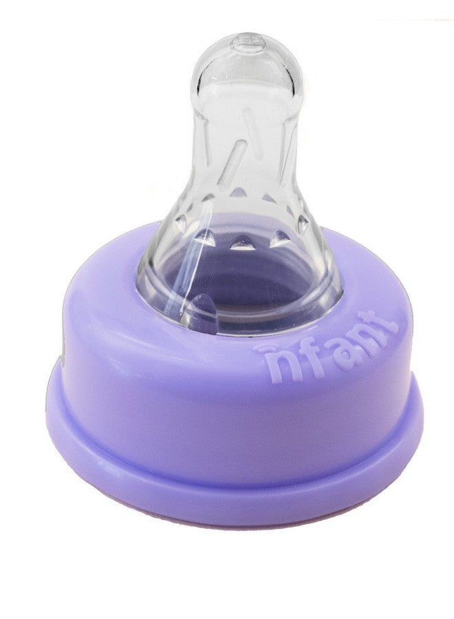 nfant | Slow Flow Nipple, Purple (6ml/min), 4-Pack - Image 1