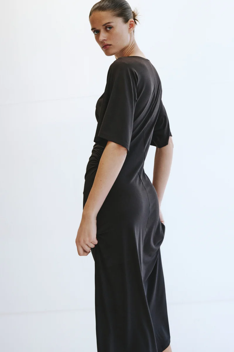 H&M  Draped T-shirt dress for Women | Best Price UAE