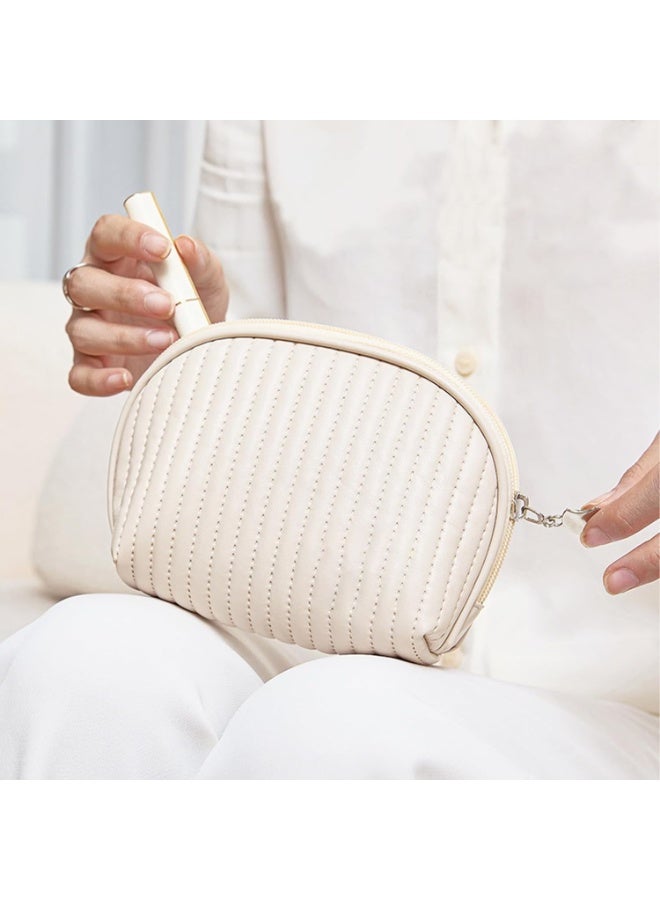 Small Pink Makeup Bag for Women,Travel Cosmetic Organizer Zipper Pouch Toiletry Storage Bag,Coin Purse Portable Make up Case for Handbag Purse Suitcase - Image 4