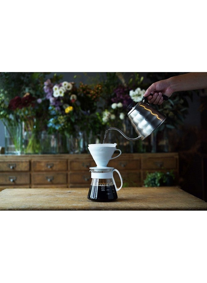 هاريو طقم قهوة هاريو V60 سيراميك، مقاس 02، أبيض - Image 4