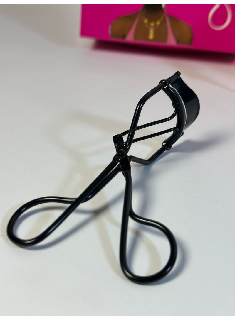 مكبس رموش احترافي صغير الحجم من الفولاذ المقاوم للصدأ، مكبس رموش أسود - Image 2