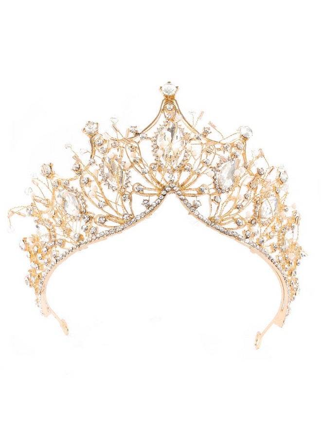 Baroque Wedding Crowns Gold Rhinestone Bridal Crown And Tiara Crystal Bride Crown Prom Costume Party Hair Accessories For Women And Girls(C) - pzsku/Z59107EF2A784588D1F87Z/45/_/1718614237/ddfd5007-301b-49e6-8438-834666d3948c