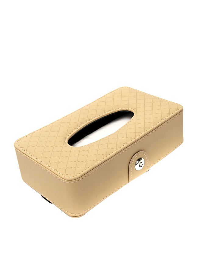 LAWAZIM Car Seat Tissue Box - Backseat Tissue Holder, Sun Visor Storage Box, Armrest Seat Napkin Organizer, Interior Accessories Tissues Box Cover and Dispenser for Car, Office, Home, Desk, Daily Use - Image 3