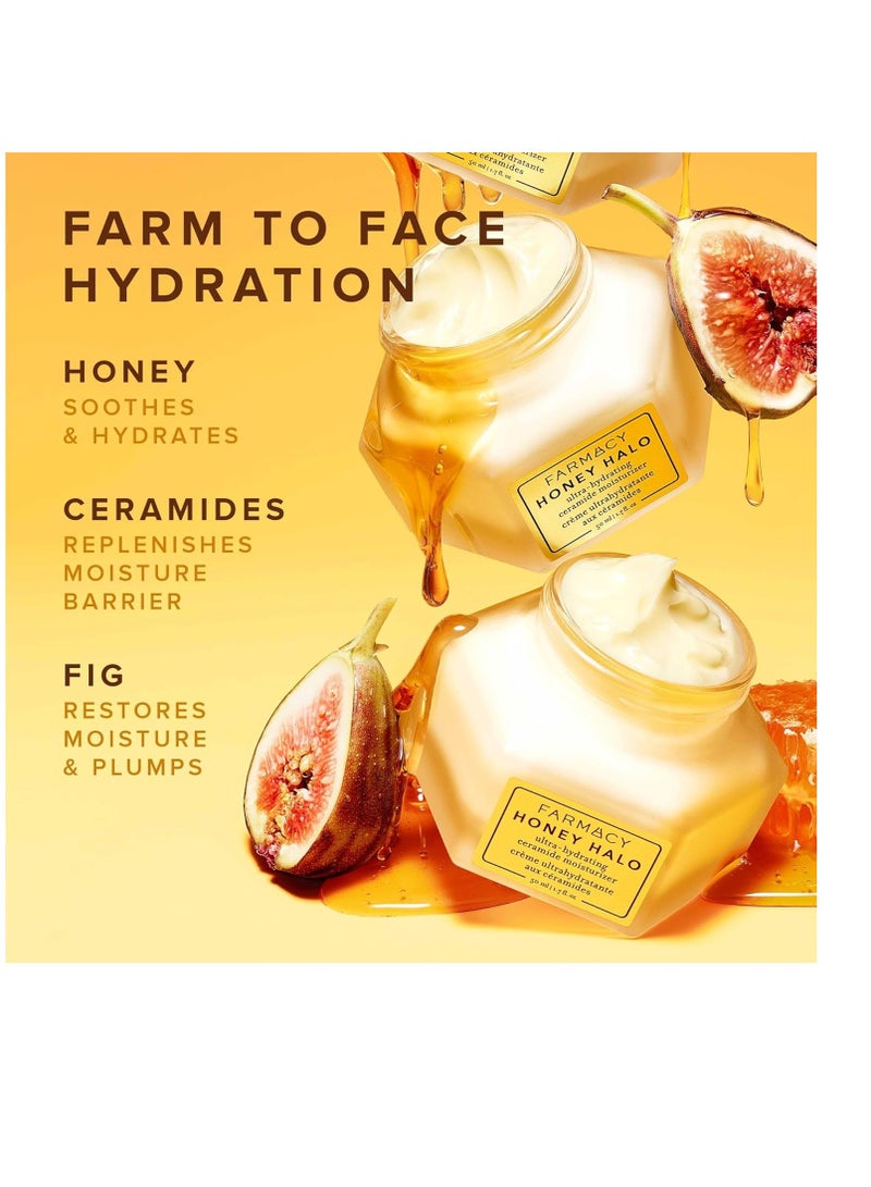 FARMACY Farmacy Honey Halo Ceramide Face Moisturizer Cream - Hydrating Facial Lotion for Dry Skin (1.7 Ounce) - Image 5