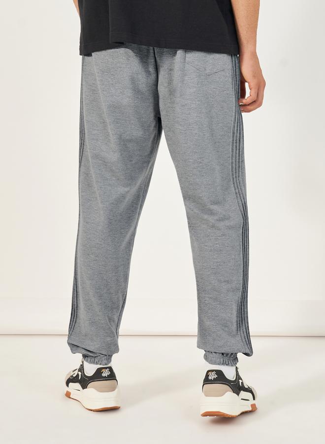Styli Side Pintucks Oversized Joggers with Embroidered Detail - Image 5