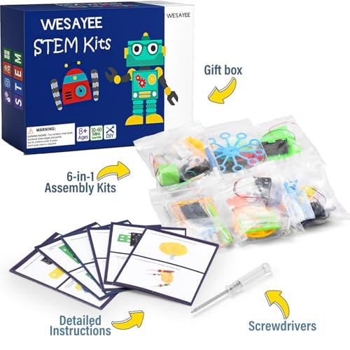 WESAYEE Science STEM Kits for Kids Age 812 68 1214 1012 STEM Toys for Ages 813 Boys Girls Crafts Electronic Robotic Projects Experiments Engineering Activities DIY Coding Robots 6 7 8 Year Old - Image 5