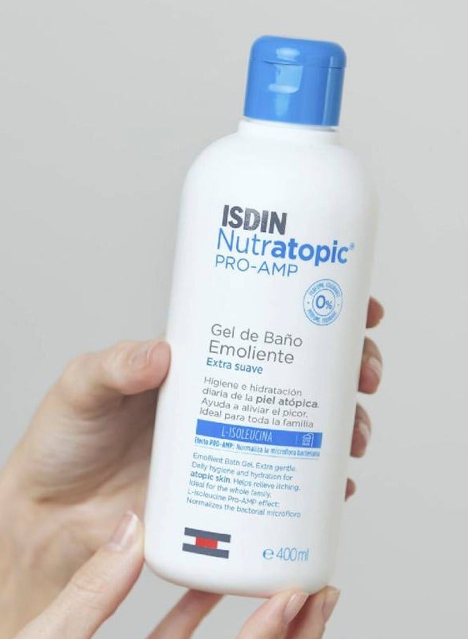 إيسدن Nutratopic Pro-AMP Emollient Bath Gel 400ml - Image 3