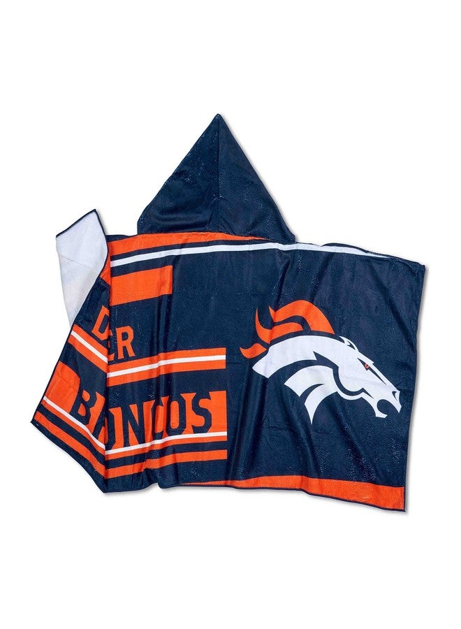 Northwest NFL Denver Broncos Unisex-Youth Hooded Youth Beach Towel, 21" x 51", Liner - Image 5