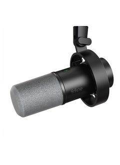 FIFINE Dynamic Microphone, XLR/USB Podcast Recording PC Microphone for Vocal Streaming Voice-Over Gaming, Metal Mic with Mic Mute, Headphone Jack, Monitoring Volume Control, Windscreen-Amplitank K688  - Image 1