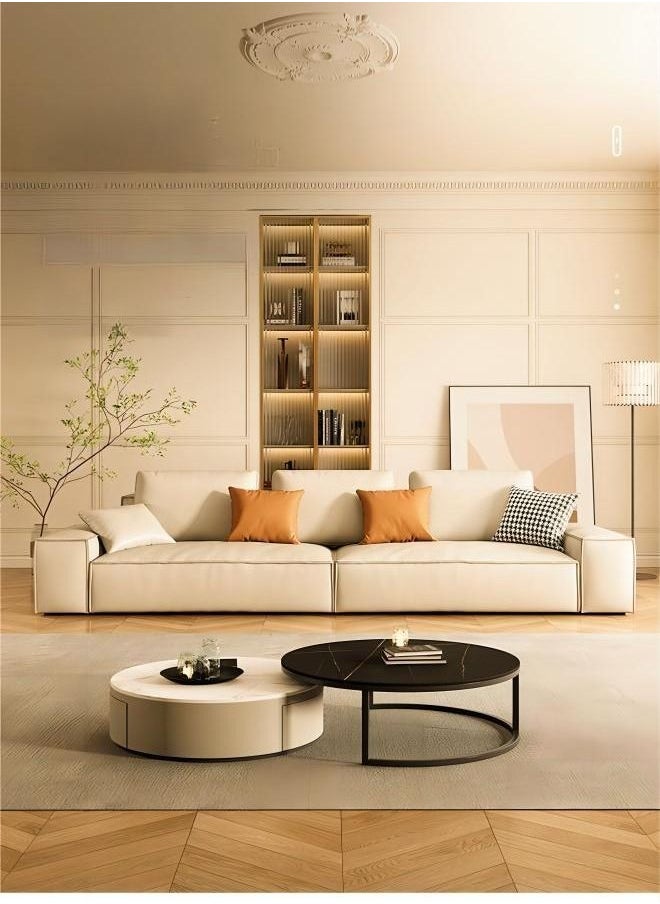 Generic - Light Luxury Style Furniture  Combination Sofa Set Beige Without Pillow - Image 1