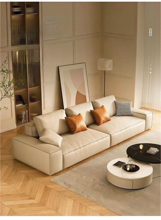Generic - Light Luxury Style Furniture  Combination Sofa Set Beige Without Pillow - Image 1