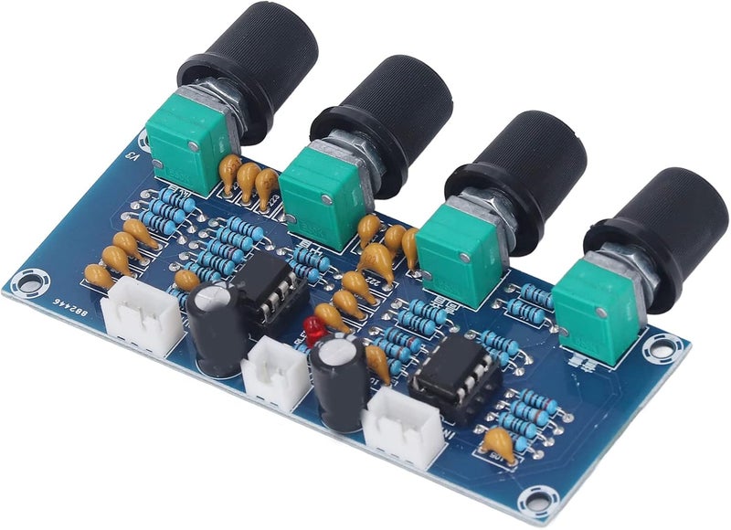 Keenso Compact Preamp Module NE5532 Dual Channel Preamplifier Board DC 12V‑24V Efficient Audio Preamp Module for Digital Amplifier Enjoyment, Ideal for High, Medium, and Bass Adjustment, Reliable - Image 5