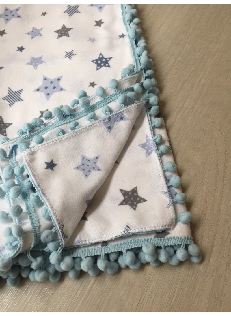 Lief Home Flannel Baby Blanket 100X115 | Double-sided  - Image 2