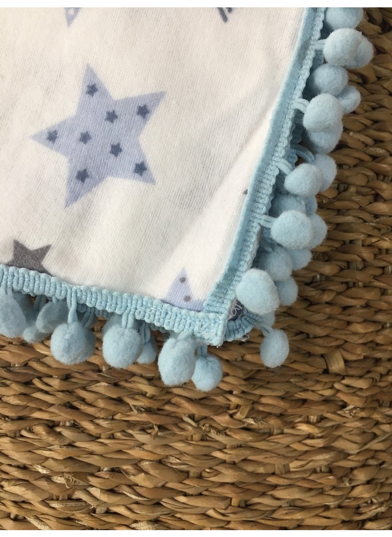 Lief Home Flannel Baby Blanket 100X115 | Double-sided  - Image 3