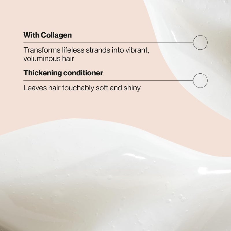 Suave Professionals Collagen Infusion Thickening Conditioner For Fine to Flat Hair 126 Fl Ounce - Image 2