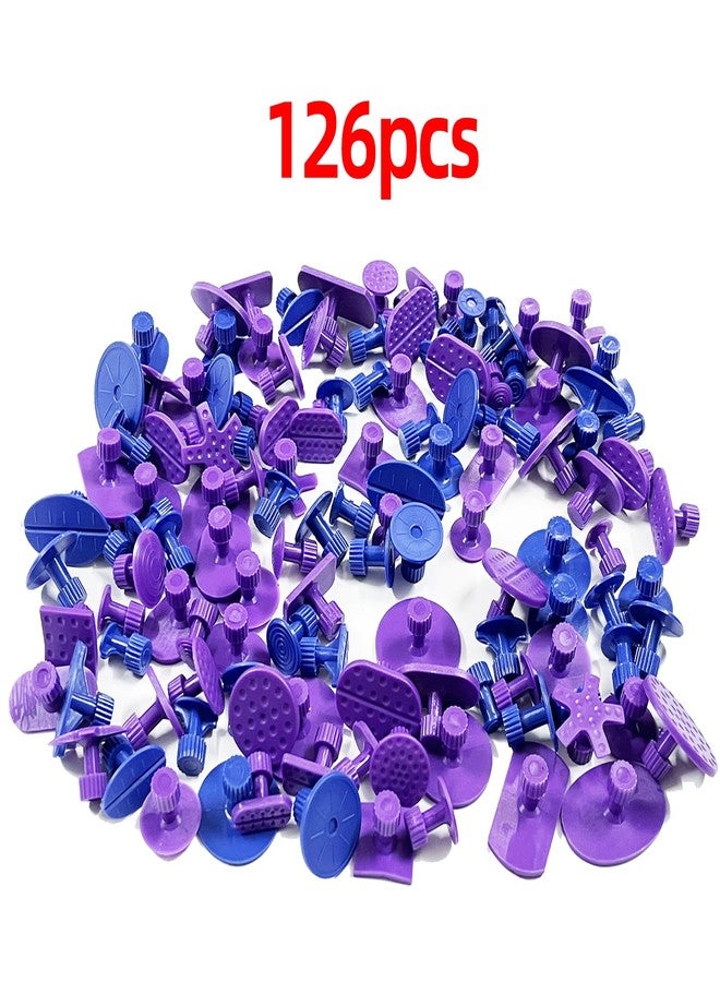 CYGOODS 126pcs Glue Tabs,Dent Puller Tabs,Car Body Dent Removal Pulling Tabs,Paintless Dent Repair Tool,for Automobile Dent Repair Hail Damage Removal Tools with Toolbox - Image 3