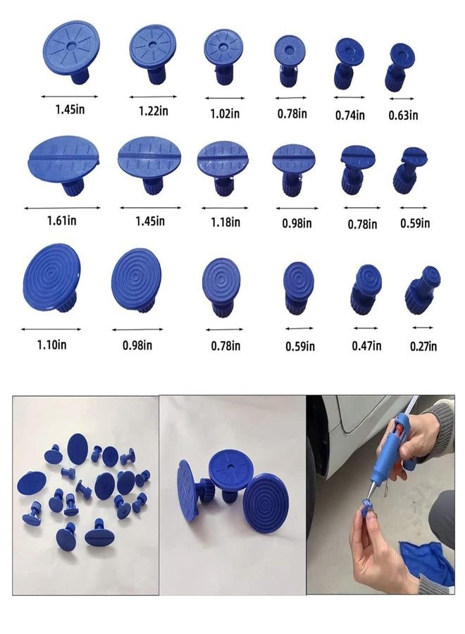 CYGOODS 126pcs Glue Tabs,Dent Puller Tabs,Car Body Dent Removal Pulling Tabs,Paintless Dent Repair Tool,for Automobile Dent Repair Hail Damage Removal Tools with Toolbox - Image 5
