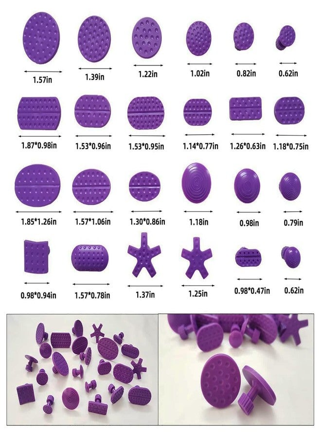 CYGOODS 126pcs Glue Tabs,Dent Puller Tabs,Car Body Dent Removal Pulling Tabs,Paintless Dent Repair Tool,for Automobile Dent Repair Hail Damage Removal Tools with Toolbox - Image 4