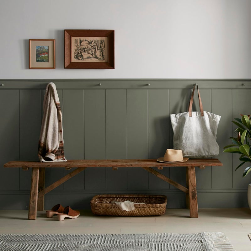 KILZ Magnolia Home by Joanna Gaines Classic Interior Wall, Ceiling, Trim Paint and Primer, Satin Finish, 1 Gallon - STEP STOOL GREEN - Image 3