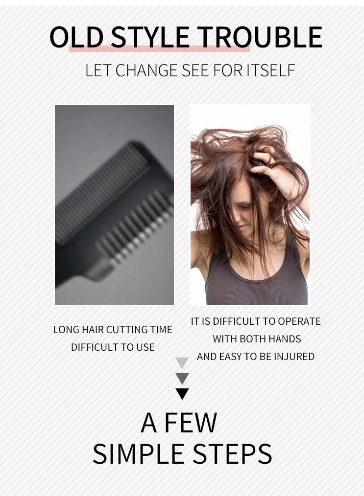 Automatic Electric Hair Clipper, Multifunctional Type-c Rechargeable Hair Split End Clipper, Portable Wireless Trimmer, Hair Care Tool, Winter & New Year Gift, Hair Cutting Machine, Split End Trimmer - Image 4